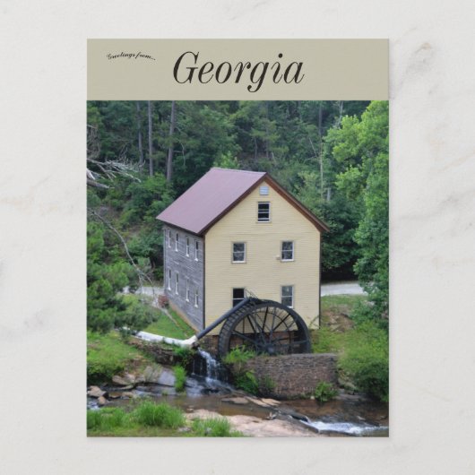 ヒストリックセールズミルアットホシュトンジョージア ポストカード (正面)