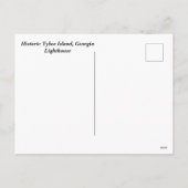 ヒストリックティビーアイランドライトハウス シーズンポストカード (裏面)