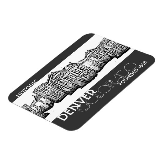 ヒストリックデンバーコロラド旧市街磁石 マグネット (左側)