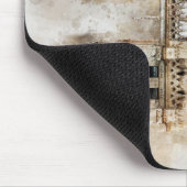 ヒストリックノートルダム大聖堂ファサードの水彩 マウスパッド (コーナー)