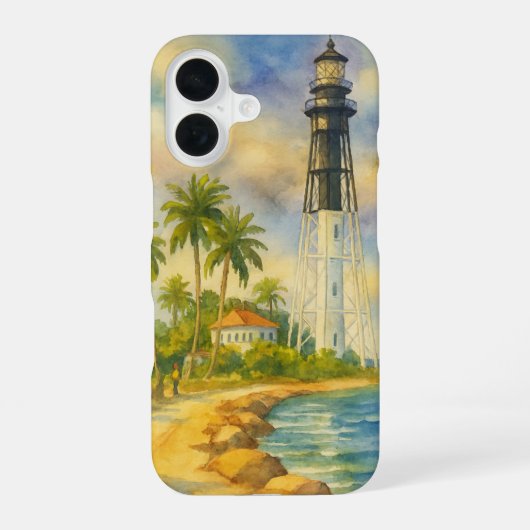 ヒストリックヒルズボロ灯台フォンケース iPhone 16ケース (裏面)
