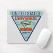 ヒストリックベル通り桟橋サーモンラベル マウスパッド (マウス)