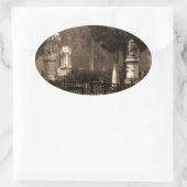 ヒストリックボナベンチャー墓地 楕円形シール (バッグ)