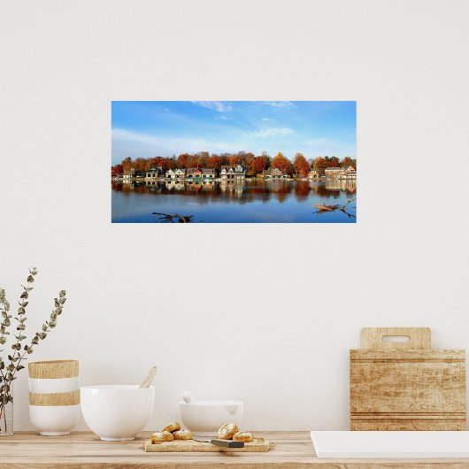 ヒストリックボートハウスロウ,フィラデルフィア, PA ポスター (キッチン)