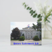 ヒストリックリーヴンワースKSシティホール ポストカード (スタンド正面)