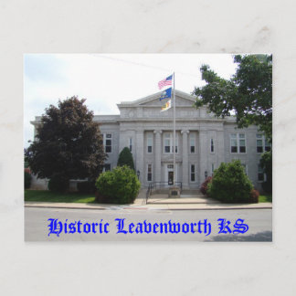 ヒストリックリーヴンワースKSシティホール ポストカード
