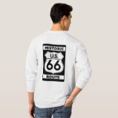 ヒストリックルート66メンズ長袖 Tシャツ (裏面フル)