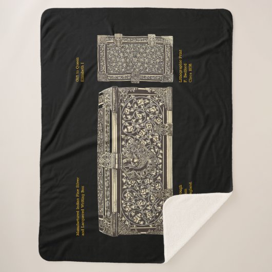 ヒストリック華美シルバーズ書ボックスシェルパブランケット シェルパブランケット (正面)