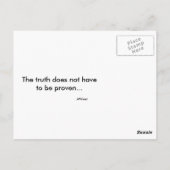 ヒストリーコレクションのヒーロー ポストカード (裏面)