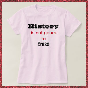 ヒストリー・イズ・ノット・ユアーズ ブラック&レッド フォント Tシャツ