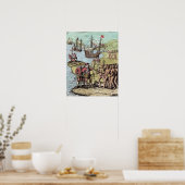 ヒスパニオーラのコロンブス ポスター (キッチン)