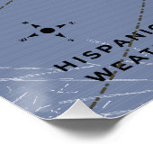 ヒスパニオーラの天気図 ポスター (コーナー)