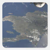 ヒスパニオーラカリブのの島の景色 スクエアシール (正面)