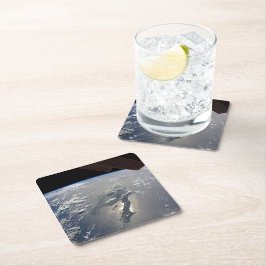 ヒスパニオーラ号の島はサングリンを持っていた スクエアペーパーコースター (インサイチュ)