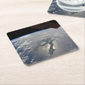 ヒスパニオーラ号の島はサングリンを持っていた スクエアペーパーコースター (アングル)