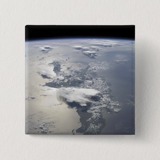 ヒスパニオーラ島のパノラマの景色 缶バッジ (正面)