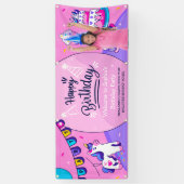 ヒスパニカスタマイズック女子フォトバースデーパーティー 横断幕 (縦)