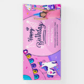 ヒスパニカスタマイズック女子フォトバースデーパーティー 横断幕 (縦)