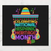 ヒスパニカラフルック伝統月 ビールラベル (シングルラベル)