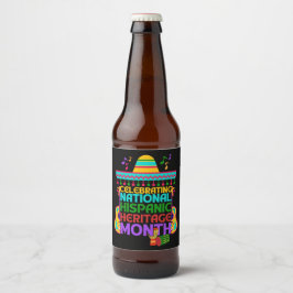 ヒスパニカラフルック伝統月 ビールラベル