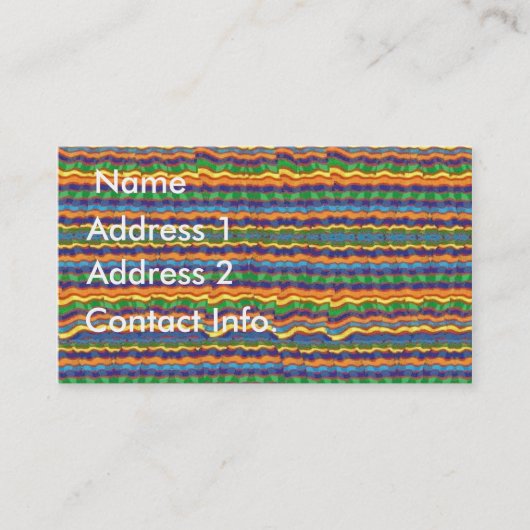 ヒスパニックのデザインのプロフィールカード 名刺 (正面)