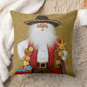 ヒスパニックのメキシコ南西テキサス州のサンタクロース クッション (ブランケット)