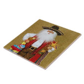 ヒスパニックのメキシコ南西テキサス州のサンタクロース タイル (側面)