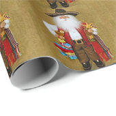 ヒスパニックのメキシコ南西テキサス州のサンタクロース ラッピングペーパー (ロールコーナー)