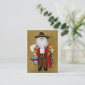 ヒスパニックのメキシコ南西テキサス州のサンタクロース 名刺 (スタンド正面)