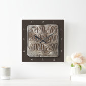 ヒスパニックの通貨の中世アラビアイスラム教の時計 スクエア壁時計 (ホーム)