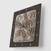 ヒスパニックの通貨の中世アラビアイスラム教の時計 スクエア壁時計 (傾斜)