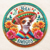 ヒスパニックサウスウェストへようこそ ラウンドペーパーコースター (正面)