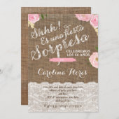 ヒスパニックサプライズパーティー招待状カード 招待状 (正面/裏面)