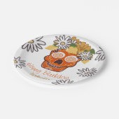 ヒスパニックシュガースカル秋誕生日 ペーパープレート (アングル)