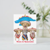 ヒスパニックテーマ子供の誕生日パーティの招待状 招待状 (スタンド正面)