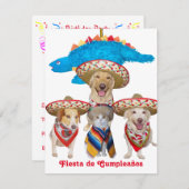 ヒスパニックテーマ子供の誕生日パーティの招待状 招待状 (正面/裏面)