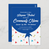 ヒスパニックフェスティバル伝統月フライヤー ポストカード (正面/裏面)