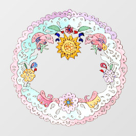 ヒスパニックフォークアート ウィンドウサイン