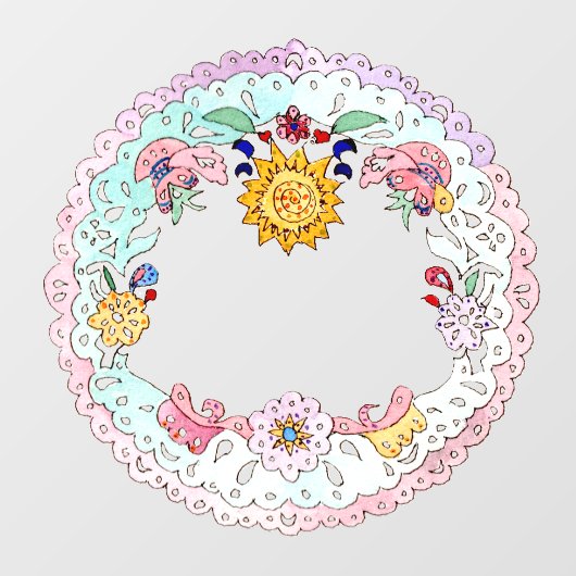 ヒスパニックフォークアート ウィンドウサイン (シート)