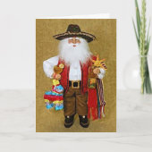 ヒスパニックメキシコ南西部テサンサンタクロース シーズンカード (正面)