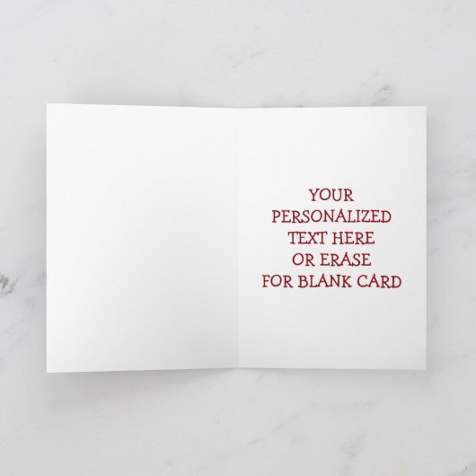 ヒスパニックメキシコ南西部テサンサンタクロース シーズンカード (内部)