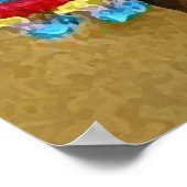 ヒスパニックメキシコ南西部テサンサンタクロース ポスター (角)