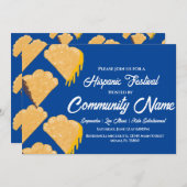 ヒスパニックラテンフェスティバルエンパナダス招待状 招待状 (正面/裏面)