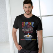 ヒスパニック伝統カ誇りを持った月アルゼンチンの根 Tシャツ