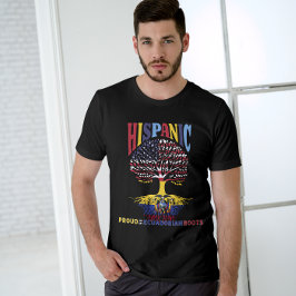 ヒスパニック伝統カ誇りを持った月エクアドル根 Tシャツ