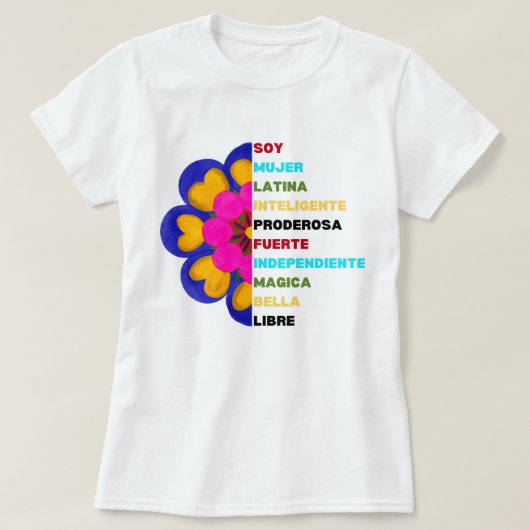 ヒスパニック伝統ハンドファンシャツ、メキシコデー Tシャツ (デザイン正面)