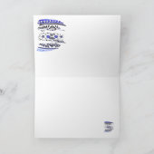 ヒスパニック伝統ブルータラベラグリーティング カード (内部)