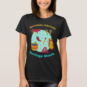 ヒスパニック伝統月の文化 Tシャツ