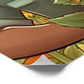 ヒスパニック伝統月ひまわりカップル ポスター (角)