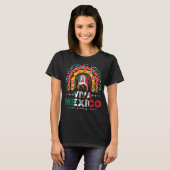 ヒスパニック伝統月シャツヴィバメキシコメキシコ Tシャツ (正面フル)